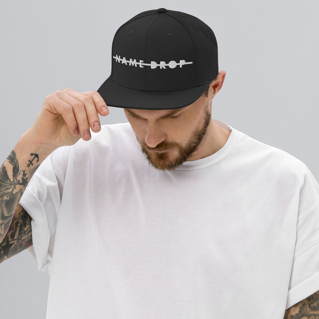 NAME DROP Classic Snapback Hat